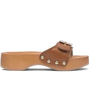 Scholl Pescura Heel sr Cognac ltr ft - Braun