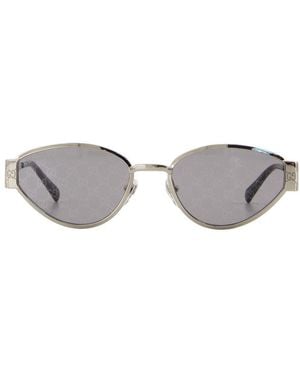 Gucci GG1853S Sonnenbrille Metall Silber - Grau