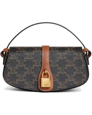 Celine Triomphe Tabou Shoulder Bag - Grey