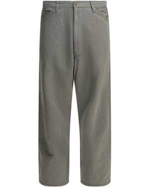 Beams Plus Painter Cotton Linen Work Pants - Gray