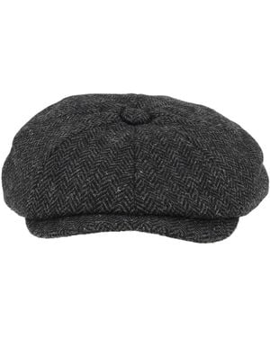 Barbour Fyne Tweed Baker-jongenspet - Zwart