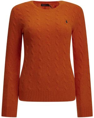 Polo Ralph Lauren Crew-Neck Jumper Rust Heather - Brown