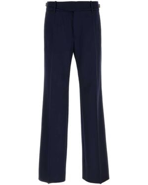 Dolce & Gabbana Flat Front Trousers - Blue