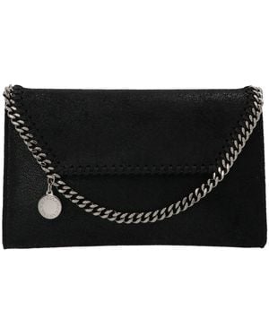 Stella McCartney Brieftasche an der Kette 'Falabella' - Schwarz