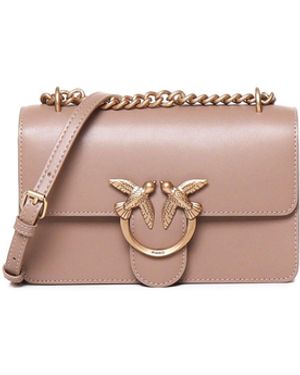 Pinko Love One Mini Bag In Ginger Biscuit - Roze