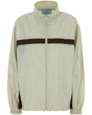 Prada Two Tone Re Nylon Windbreaker - Green