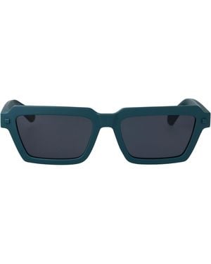 Calvin Klein Rectangular Sunglasses Ckj25622 S 432 - Blue