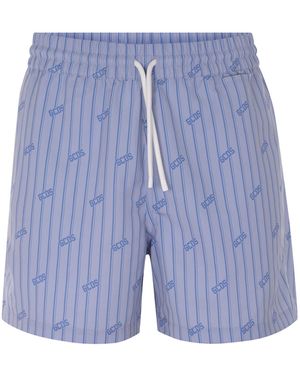 Gcds Shorts Gemaakt Van Polyester - Blauw