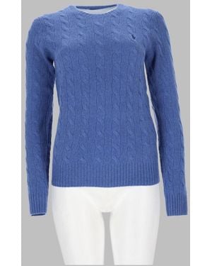 Polo Ralph Lauren Cable-Knit Wool-Cashmere Jumper - Blue