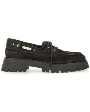 Alexander Wang Leather Moccasin Loafers - Black
