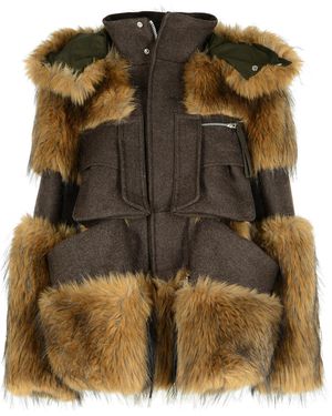 Sacai Wool Jacket - Brown