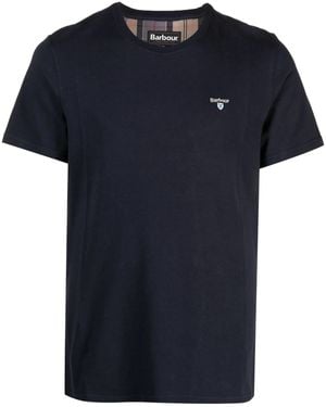 Barbour T-Shirt mit Logo-Stickerei - Schwarz