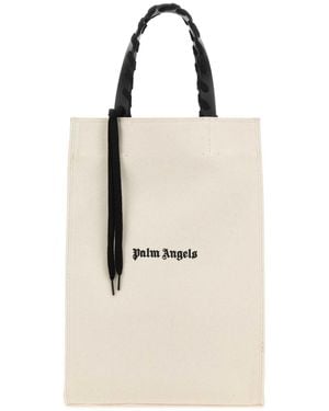 Palm Angels Ivory Canvas Shopping Bag - Natural