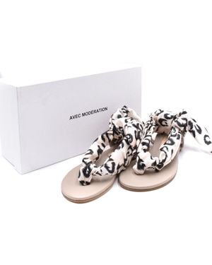 Avec Moderation Avec Moderación Chanclas Multicolor - Blanco