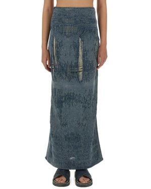 DIESEL Skirt De-Megan-Fsg - Blue