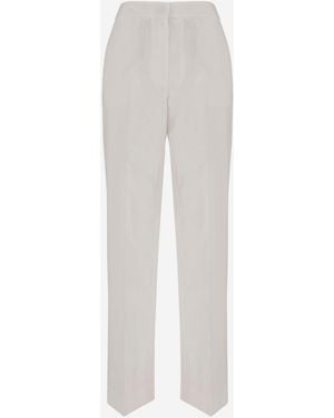 QL2 Donna Stretch Cotton Pants - White