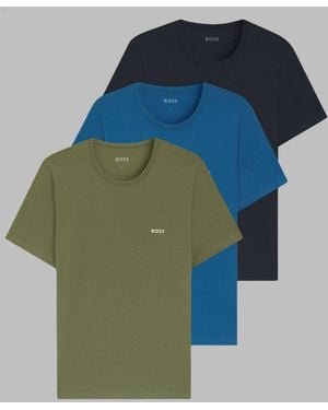 BOSS Set Da Tre T Shirt Intime - Blue