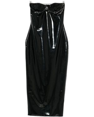 Oséree Strapless Midi Dress - Black