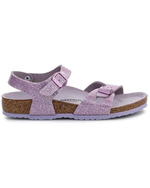Birkenstock Sandals With Logo Synthetic Material - Purple