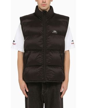 Balenciaga Icon 3B Sport Down Waistcoat - Black