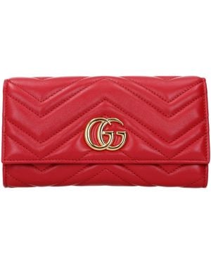 Gucci Wallet Leather - Red