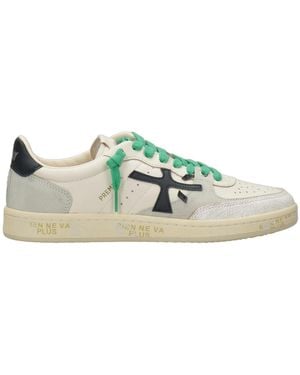 Premiata Sneakers Weiß+Grau - Grün