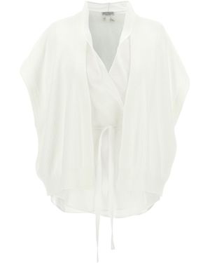 Brunello Cucinelli Layered Cardigan - Weiß