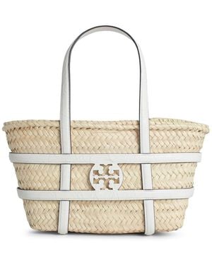 Tory Burch Small 'Ella' Shopping Bag - White