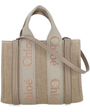 Chloé Woody Vintage Kaki -tas - Naturel