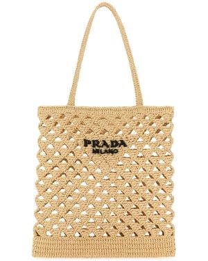 Prada Straw Handbag - Natural