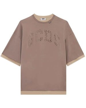 Gcds Logo T Shirt - Grey