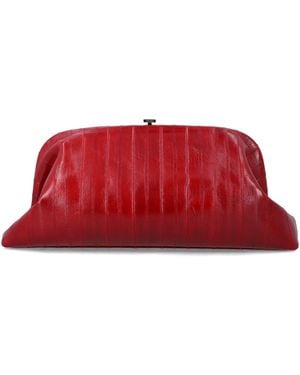 Alberta Ferretti Maxi Pouch Handbag - Red