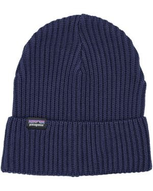 Patagonia Fisherman S Rolled Ribbed Beanie - Blue