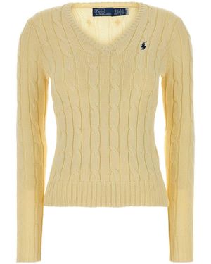 Polo Ralph Lauren Kimberly-Long Sleeve-Pullover - Yellow