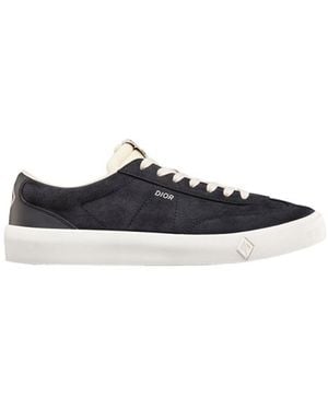 Dior B101 Deep Blue Suede Sneakers - Blauw