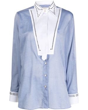 Wales Bonner River Shirt - Blue