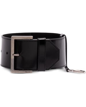 Prada Lederarmband - Schwarz