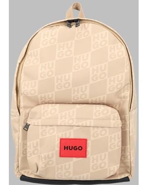 HUGO Backpack Polyester Backpacks - Natural