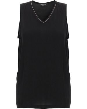 Fabiana Filippi 'Sablé' Top - Schwarz