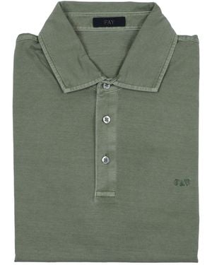 Fay Polo Jersey Frosted Embroidery - Green