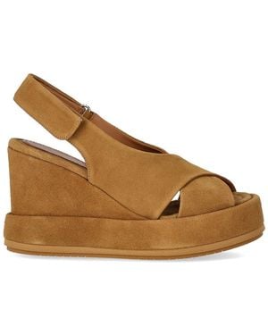 Paloma Barceló Cora Wedge Sandal - Brown