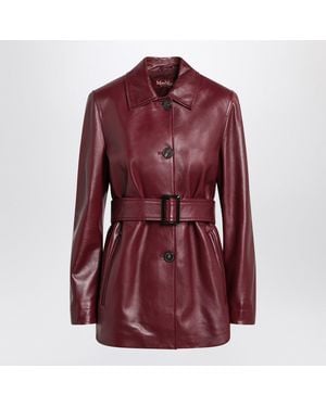 Max Mara Jacket With Belt - Red