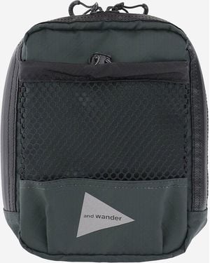 and wander Cross-Body Bag Nylon Polyester Shoulder - Black