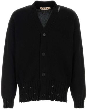 Marni Cotton Cardigan - Black