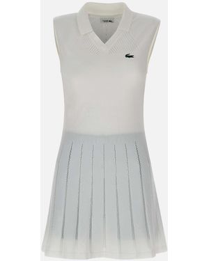Lacoste Weißes Tenniskleid Mit Shorts - Grau