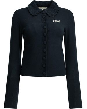 Chloé Polotrui Met Logo - Blauw