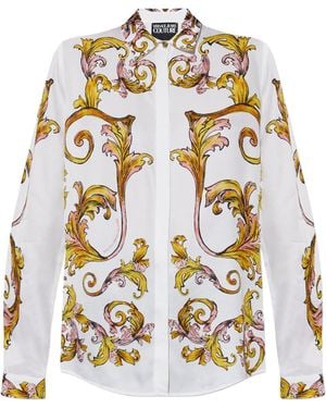 Versace Jeans Couture Camicia Outline Barocco - White