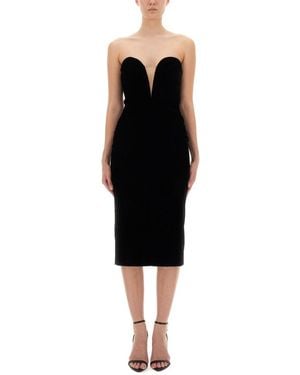 Tom Ford Velvet Cocktail Dress - Black