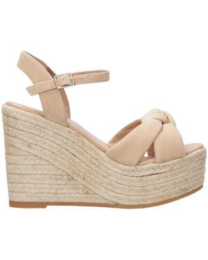 Espadrilles Sandalen Kamel - Natur