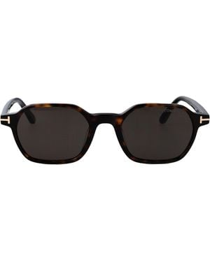 Tom Ford Geometrical Sunglasses Ft1301 52 A - Black